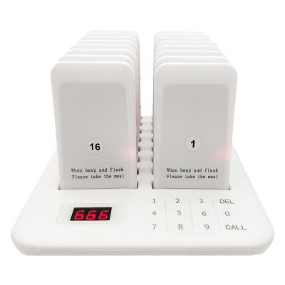 China CATEL 16 Restaurant Paging System Waterproof Wireless Pagers 1 Keypad Transmitter Kitchen Buzzer In Sale Calling System for sale