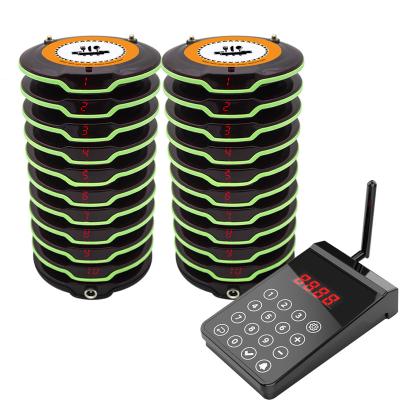 Cina Restaurant CATEL FSK New Arrival Wireless Waterproof Paging System Coaster Pager For Restaurant Guests Waiter Calling Touch Screen Keypad in vendita