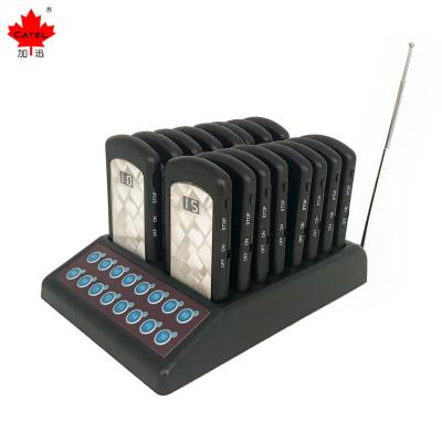 China High Efficiency Catel Radio Calling System Guest Call Beepers Order Queuing System For Restaurant for sale