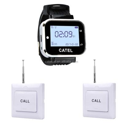 중국 CATEL restaurant wireless visitor ringer call/watch system beepers for restaurant, cafe with CE and long distance 판매용