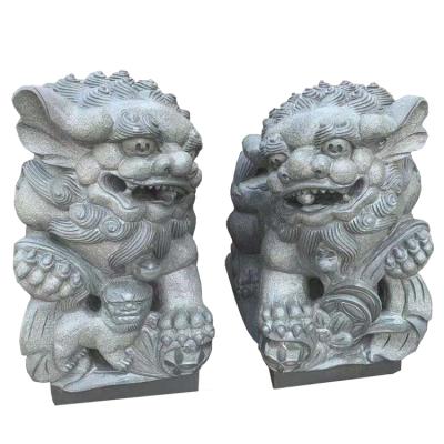 China Chinese Chinese Sale of Lion Sculpture Foo Dog Outdoor Tradition Stone Statues for sale