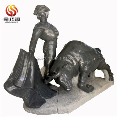 China ORIENTAL spanish bullfighting sculpture with life size matador for sale