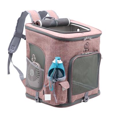 China Extra Large Viable L Large Pet Cat Dog Backpack Carrier Backpack For Large Two Cats for sale