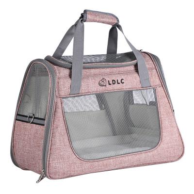 China Small Viable Pet Travel Carry Bag Cat Carriers Backpack Portable Outdoor Kennel Luxury Dog Carrier Bag for sale