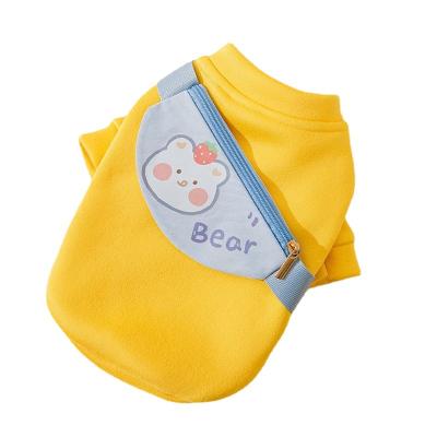 China New Sustainable Dog Clothes Bread Puppy Milk Shreds Small And Medium Cartoon Pet Hoodies for sale