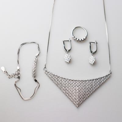 China 2019 Fashion Silver Set Jewelry for sale