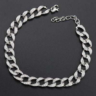 China Silver Fashion Design Bangle Jewelry 925 Bracelet Italy Hand Chain For Men for sale