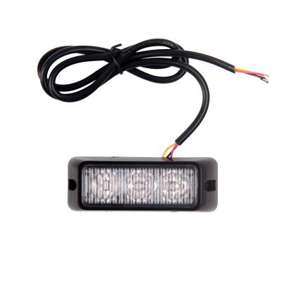 China LED-03D led outdoor mount strobe light mini led warning light 12V 3W strobe flash led warning light 3.54*1.10*1.26 inch for sale