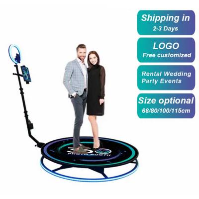 China Party Selfie DHL Video Rotating Fast Shipping Within 48h 360 Degree Rotating Spinner Photo Booth With Base for sale