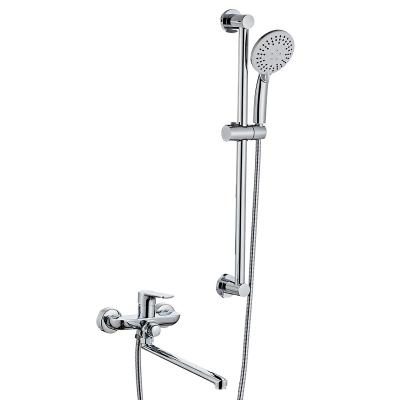 China With Slide Bar New Arrival Single Handle Hot And Cold Water Shower Faucet Set for sale