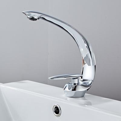 China Metered Faucets Sanitary Ware Polished Sanitary Ware Single Hole Basin Faucet Bathroom for sale