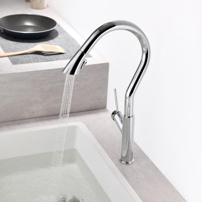 China OEM Sanitary Ware Metered Single Handle Pull Down Kitchen Faucet Faucets YUNDOOM Faucets Couisine for sale