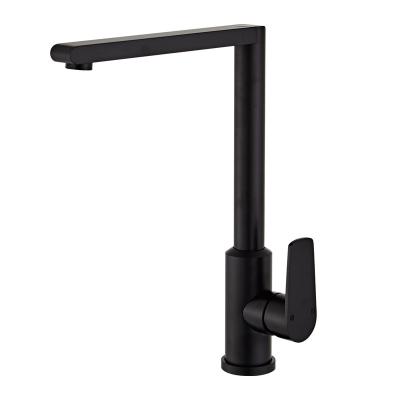 China Hot Sale OEM Athens Black Faucets YUNDOOM Faucet Couisine Ware Single Handle Sanitary Ware Metered Aluminum Kitchen Faucet for sale