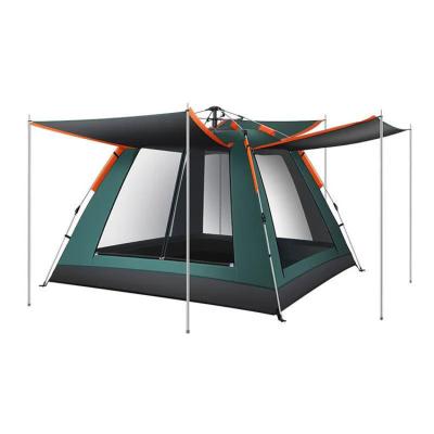 China Camouflage / Four Door Folding Automatically Open Sunproof And Rainproof 5-6 Persons Family Playground Tent Large Space Tent Outdoor Camping for sale