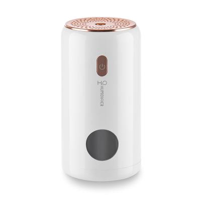 China Ultrasonic Car Home USB H20 Essential Oils Rechargeable Portable Car Mini Led Air Humidifier Humidifiers With Light for sale