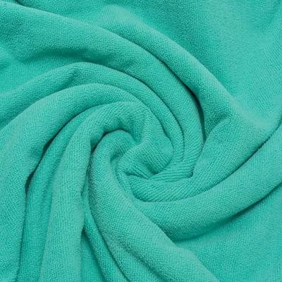 China QUICK DRY 100% pure color woven fabric polyester MIcrofiber double face towel material QUICK DRY stock customized for sale