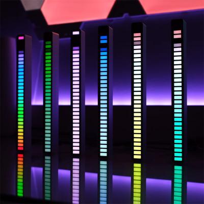 China Modern Voice-activated Music Atmosphere Light Rhythm Pickup Colorful RGB LED Strip Lights Tube for sale