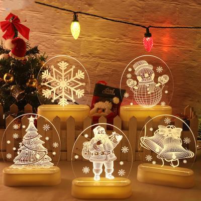 China Modern Promotional Acrylic 3d Usb Rechargeable Fancy Led Night for sale