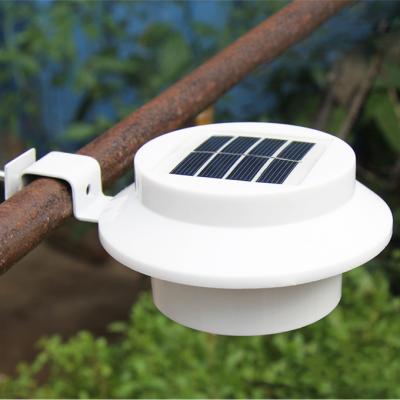 China Patio Gutters Garden Fence Wholesale Custom Solar Powered Explosion Proof Waterproof Gutter Light With 3 Led Lighting Solar Led Gutter Light for sale