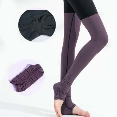 China Crac Color Stretch Four Way Women's Breathable Yoga Pants! crack! Multi Spandex Polyester Tip for sale