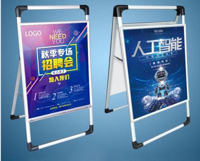 China China Light Factory Directly Supply Custom Digital Printing Aluminum Advertising Poster Frame Stand for sale