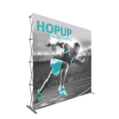 China Portable Aluminum Frame Pop Up Display Banner Foldable Aluminum Alloy Spring Aluminum Alloy Spring Pop Up Display for sale