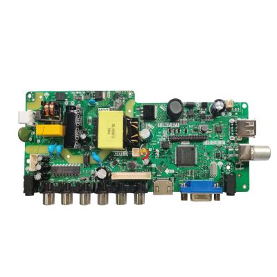 China T.R67.671 universal mainboard 18.4-27 led tv mainboard 18v-60v/15w tv mother three in one board with software for sale