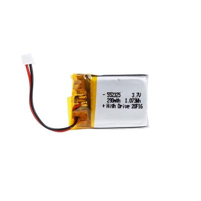 China Lipolymer 552325 3.7v 290mah / 502325 3.7v 260mah rechargeable mp3 player lipo battery for sale