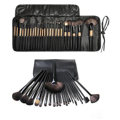 China Wholesale Angular Blush Pony Hair Make Up Brush 24pcs Private Label Makeup Brush Set with Brush Bag for Daily Makeup and Travel for sale