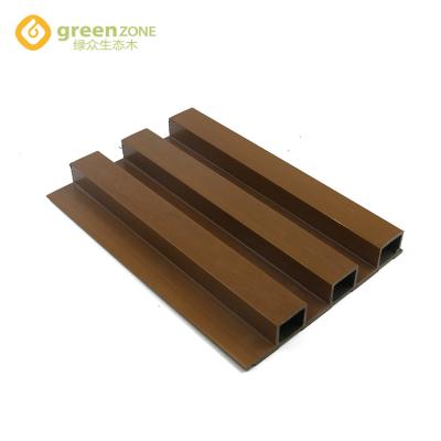 China European Brown Exterior Partition Panel Co Extrusion Waterproof PVC Wall Panel for sale