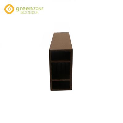 China eco friendly coextrusion timber tube wpc wood tube timber plastic composite batten tube for sale