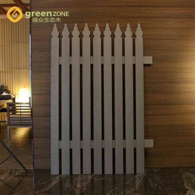 China Wholesale Easily Assembled Plastic Wood Gardening Fence 10ft Fence Retardant Compound for sale