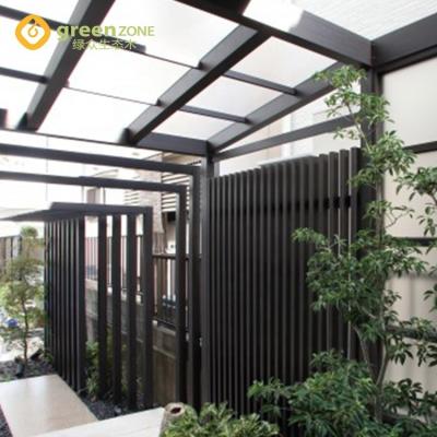 China Easily Assembled Patio Pergola Outdoor Waterproof Wooden Composite Roof Long Lasting Durable for sale