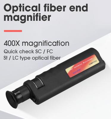 China FTTX 400X Fiber Optic Inspection Microscope with 2.5mm and 1.25mm Adapter for sale