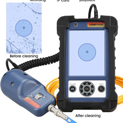 China FTTH Fiber Optic Inspection Microscope Probe With 3.5 Inch Display Screen Monitor for sale