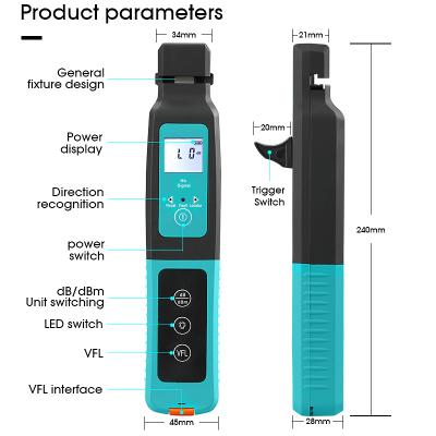 China FTTH AUA-40 Fiber Optic Identifier Live Fiber Optical Identifier With Built In Visual Defect 10mw Locator 800-1700nm for sale