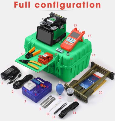 China FTTX A-80S Orange Automatic Fusion Splicer Machine Fiber Optic Splicer Fiber Optic Splicing Machine for sale