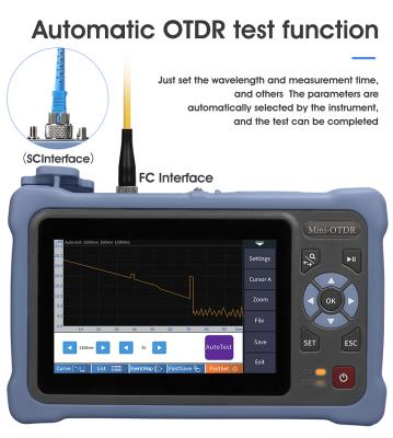 China FTTX 12 in 1 100KM Mini OTDR 1310/1550nm 26/24dB Fiber Optic OTDR Touch Screen VFL OLS OPM Event Card Ethernet Cable Tester for sale