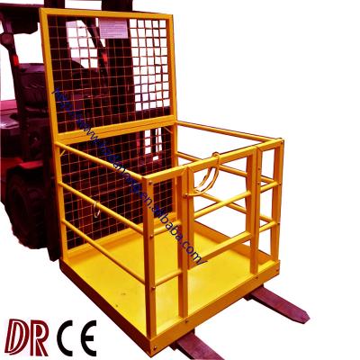 China Building material stores forklift attachments forklift safety cage forklift working platform for sale