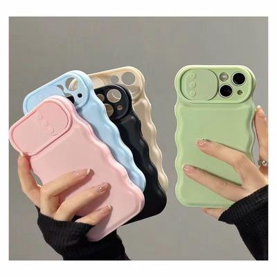 China Shockproof New Wave Phone case for iPhone15/14/13/12/11promax shockproof silicone soft Case for sale