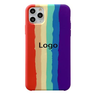 China Shockproof Hot selling new design liquid silicone China luxury wholesale mobile phone case for iPhone15series Logo Design for sale