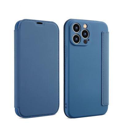 China Shockproof Creative flip phone case with card bag  for iphone15/14/12/13/11 pro/promax soft shockproof all-inclusive apply for business man for sale