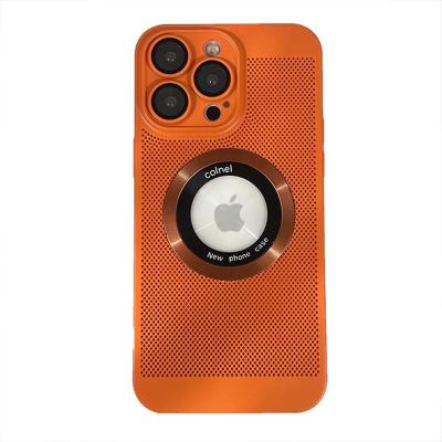 China Shockproof Heat dissipation leakage label magnetic suction phone case suitable for iPhone 14/13/12/11 promax with lens film PC material for sale