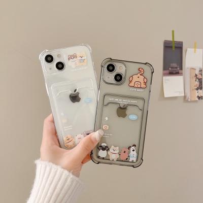 China Shockproof Cartoon Animal Collection Silicone Protective Case Suitable for iPhone 14 13 12 11promax Case XR Anti Drop 7 8P Soft Case for sale