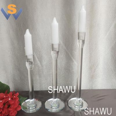 China Europe styple wholesale crystal candle holder for table centerpieces for sale