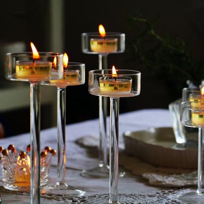 China Europe styple wholesale tealight clear glass votive candle holders for home event christmas decoration for sale