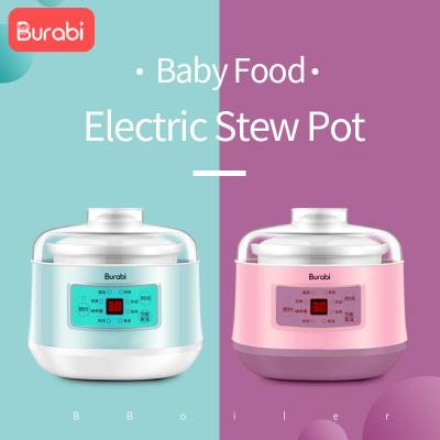 China Ceramic Inner Baby Food Stew Hot Sale Ceramic Slow Cooker Burabi Pot Electric Pot for sale