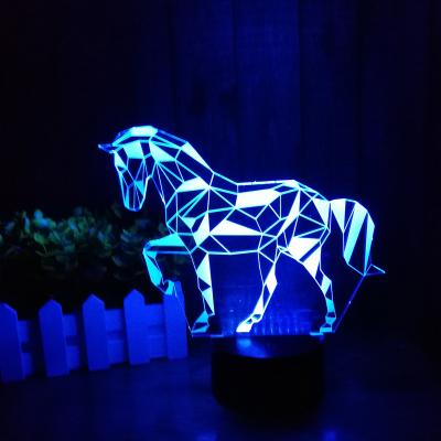 China Best Selling Eco-friendly Little Animal 3D Illusion Night Light, Acrylic 3D Lamp For Kids for sale