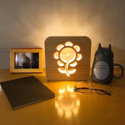 China Eco-friendly Ebay Table Wood Table Light Online Shopping Led Lamp With USB Charging Port for sale