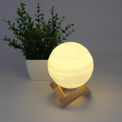 China Zhongshan Eco-friendly Hot Sale 3D Jupiter Lamp D10cm Night Light For Bedroom for sale